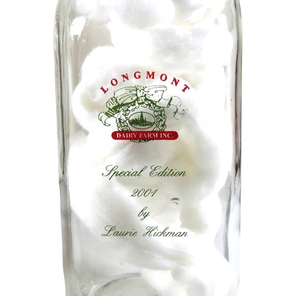 Eggnog Milk Bottle 2001 Christmas Collectible Colorado Nativity Farmhouse Décor - Picture 6 of 8